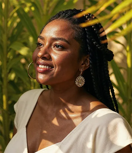 Aziza hair braiding portrait